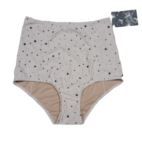 New With Tags Kortni Jeane High-Waisted Swim Bikini Bottoms S Small Beig… - Picture 1 of 7